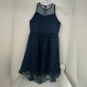 Blue pearl dress
